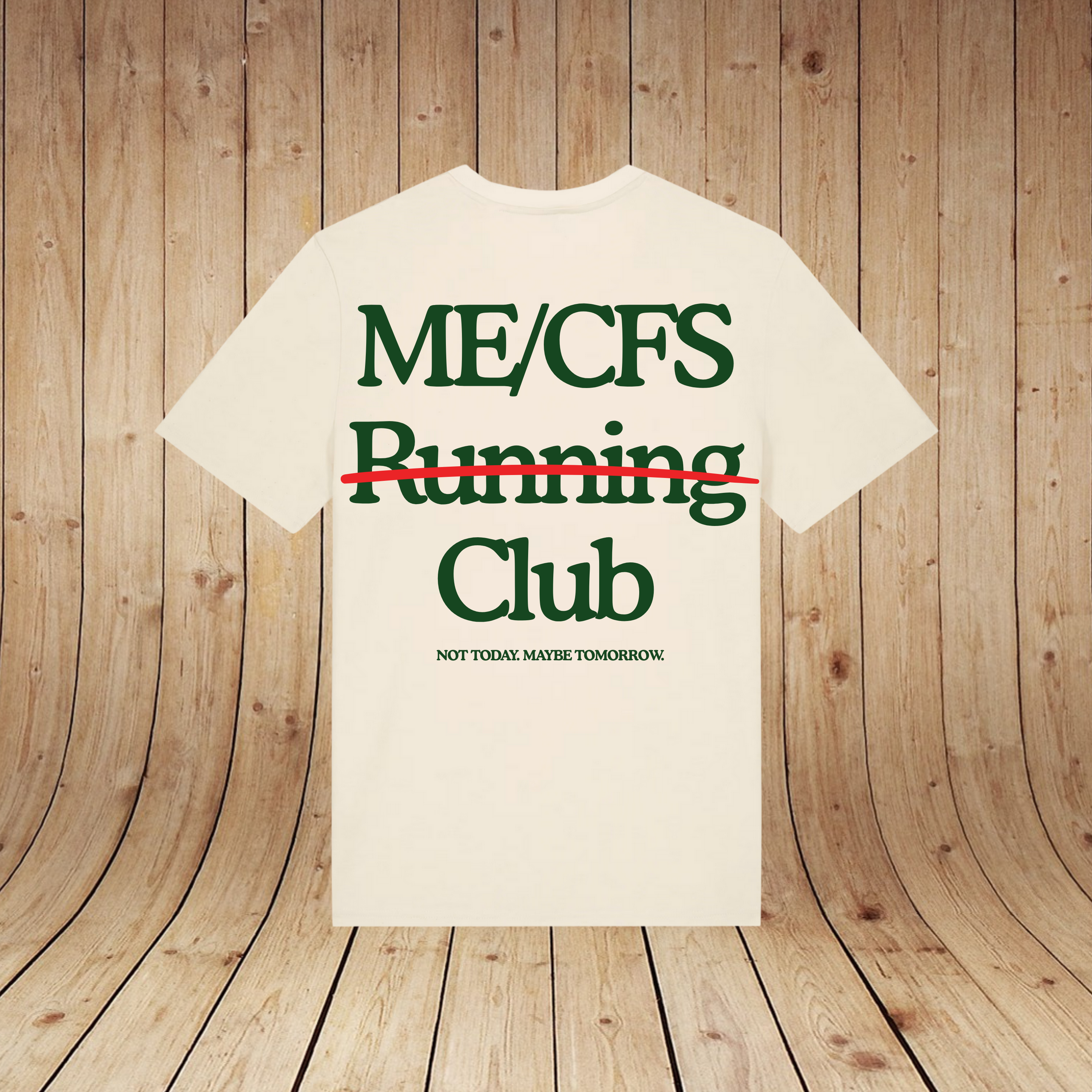 ME/CFS "Not"Running Club | Negativ Silent Edition | Backprint | Solidaritätspreis