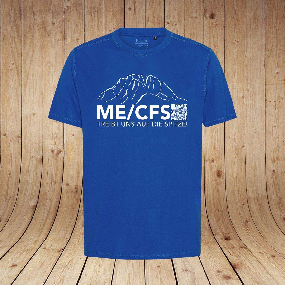 ME/CFS Treibt uns auf die Spitze V1 | Frontprint | Funktions-Shirt