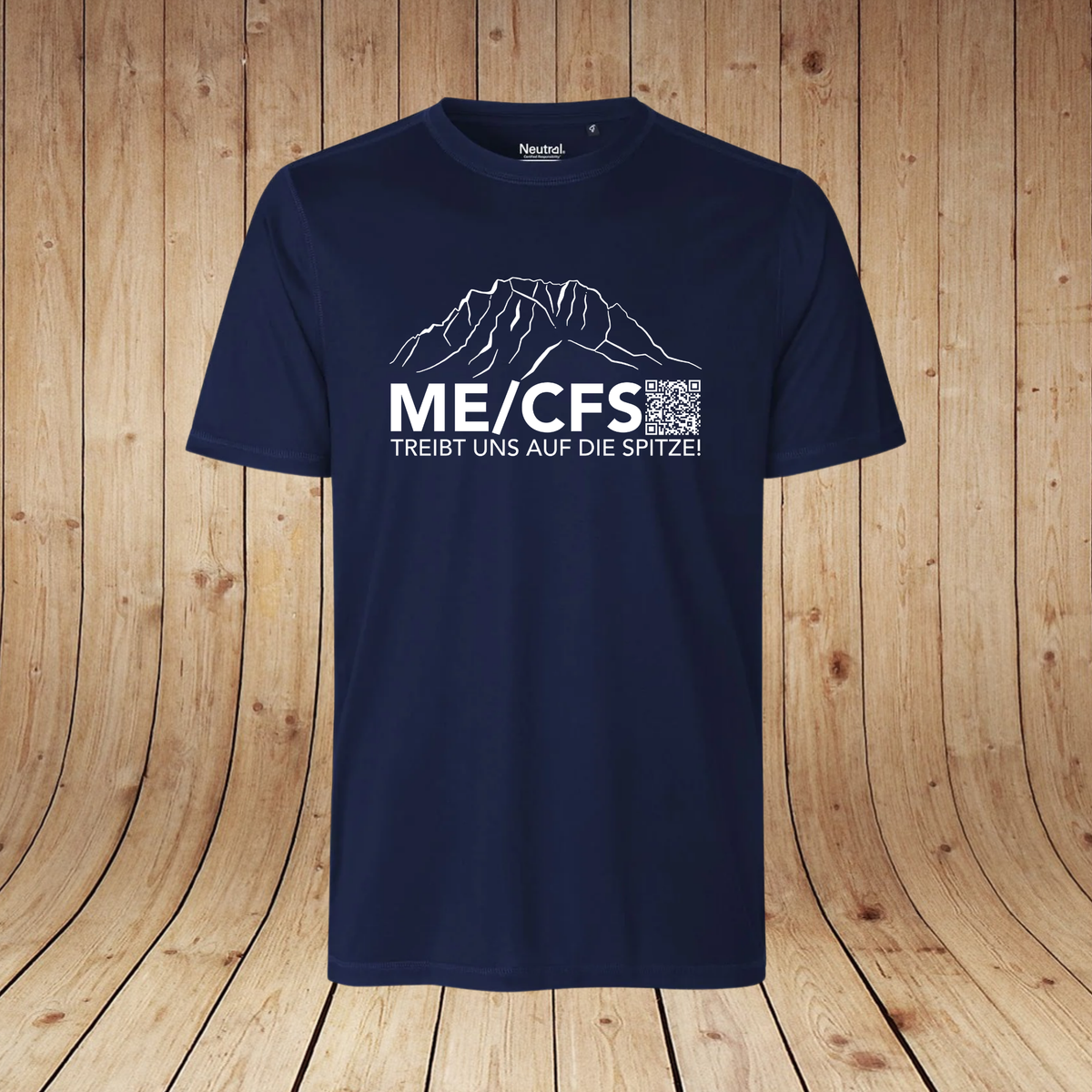 ME/CFS Treibt uns auf die Spitze V1 | Frontprint | Funktions-Shirt